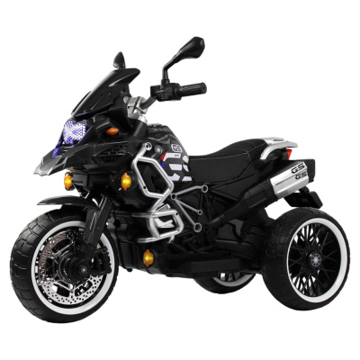 Детский электромотоцикл RiverToys М008БХ серый 01